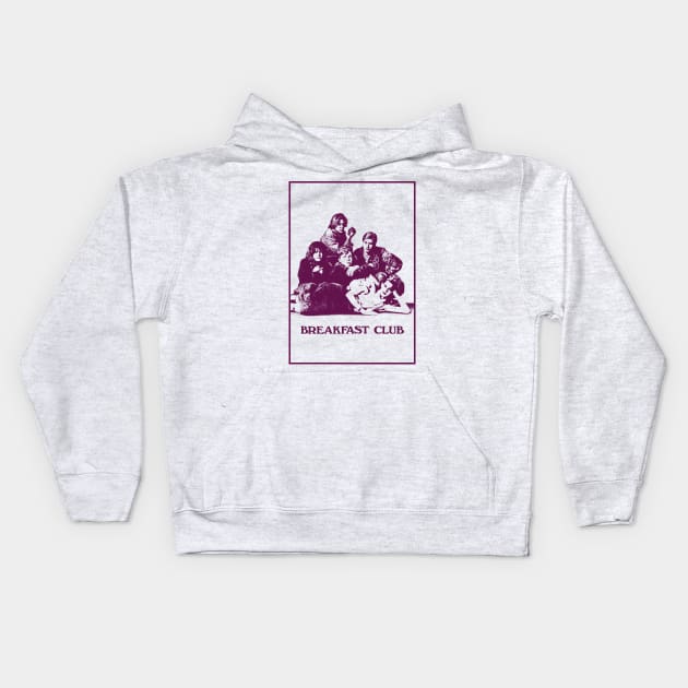 breakfast club Kids Hoodie by ohnoballoons